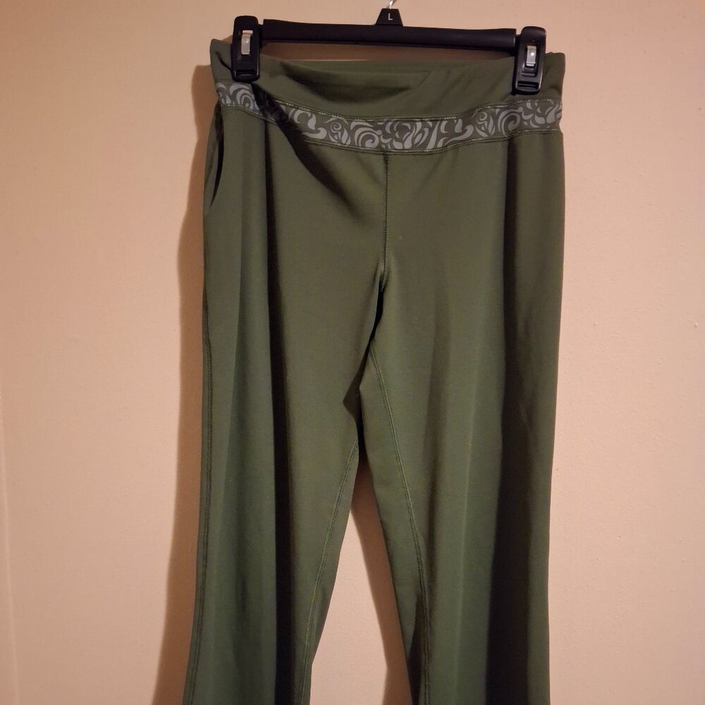 Bootcut Olive Green Yoga Pants